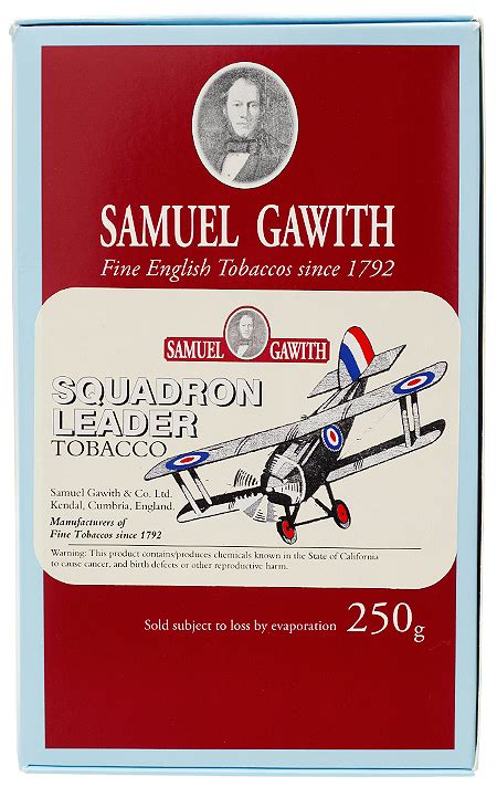 It all started in Kendal, England in 1792. . Samuel gawith squadron leader